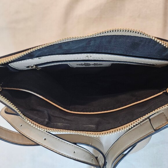 Celine Dion Maestro Beige Faux Leather Crossbody Clutch - Picture 6 of 8
